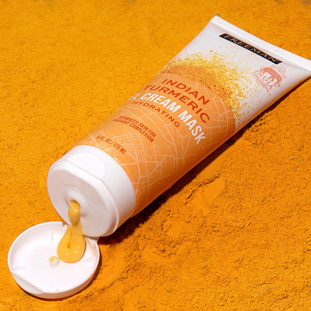 Freeman Exotic Blends Indian Turmeric Gel Cream Mask close-up of gel texture
