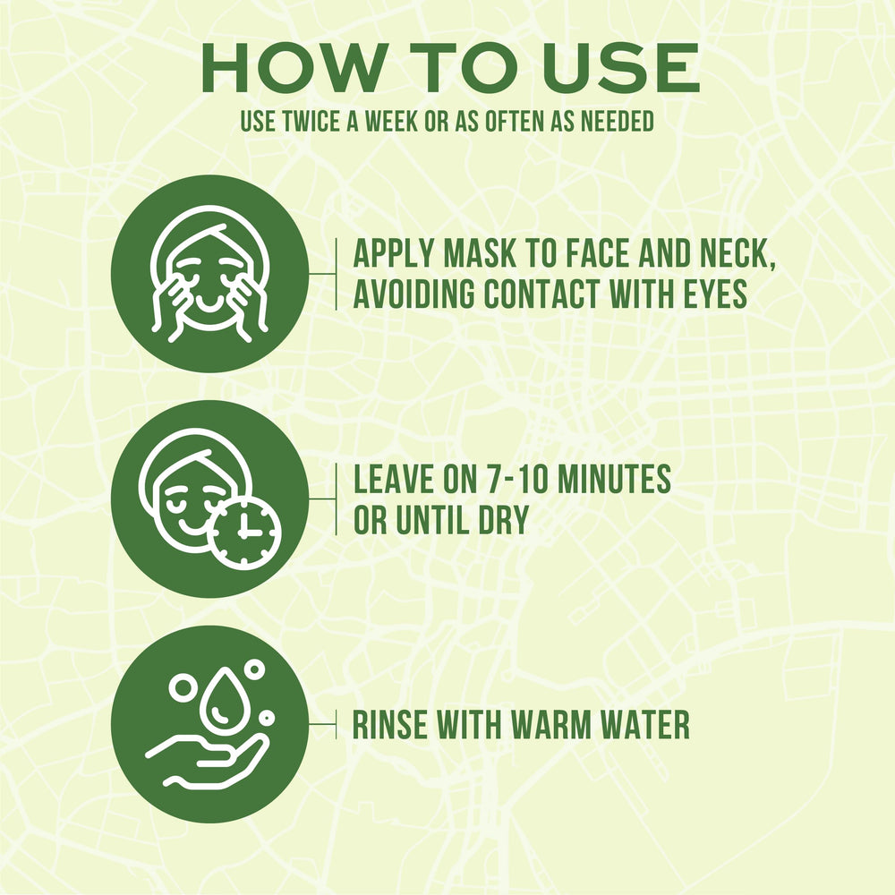 Mask applied to the neck for even coverage during skincare routine