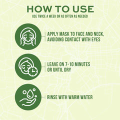 Mask applied to the neck for even coverage during skincare routine