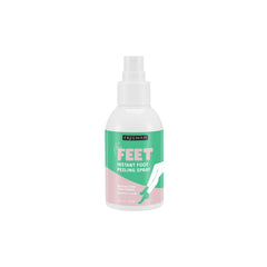Freeman Flirty Feet spray bottle on feet application for quick at-home foot care