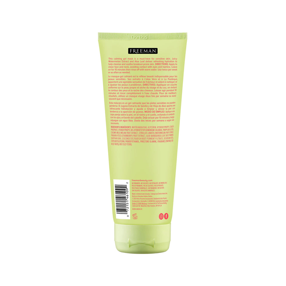 Freeman mascarilla para uso diario, calmante y nutritiva