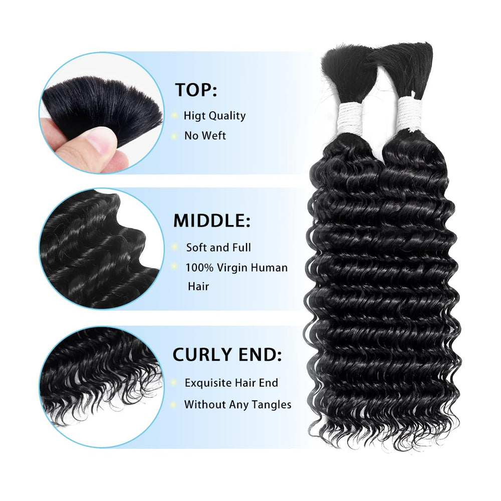 Freemiss two bundles pack braiding hair for fuller boho styles