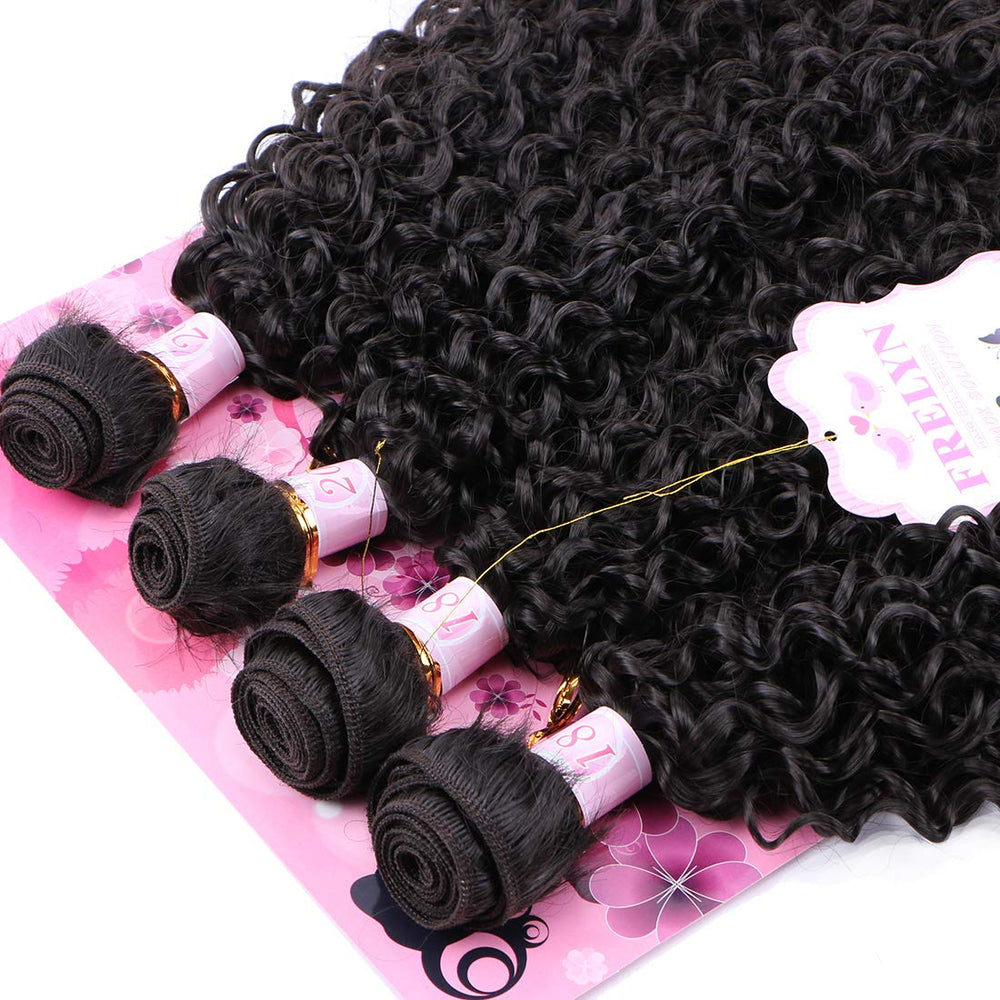 Frelyn 18-20in stretched length close-up reveals voluminous curls and natural drape