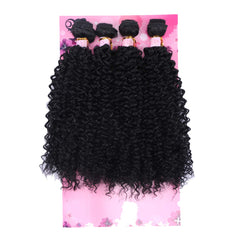 Frelyn Kinky Curly Bundles 18in pack front view for full head cover.
