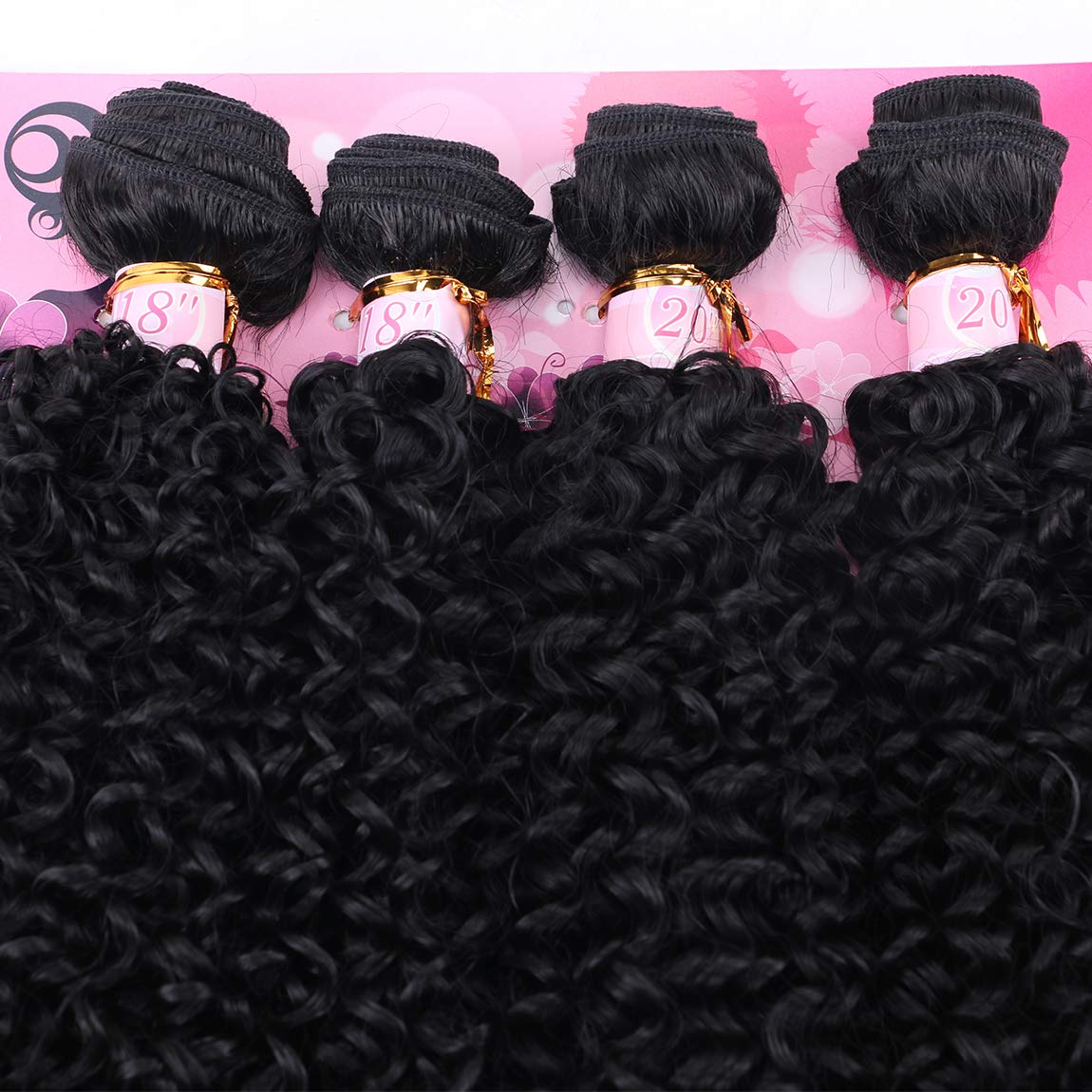Frelyn Kinky Curly Bundles 20in pack front view with dramatic length.