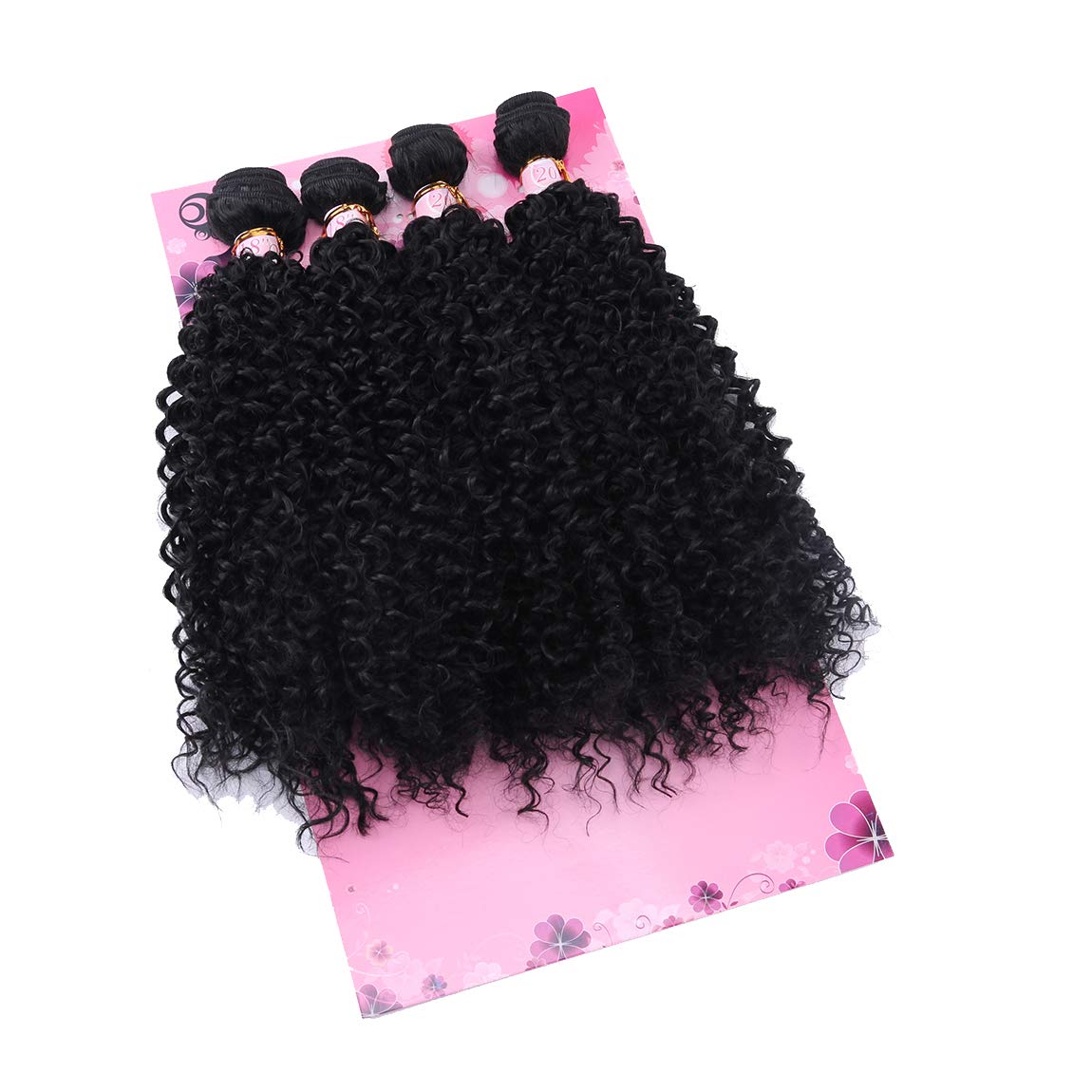 Frelyn Kinky Curly Bundles 20in pack side view displays sleek weave.