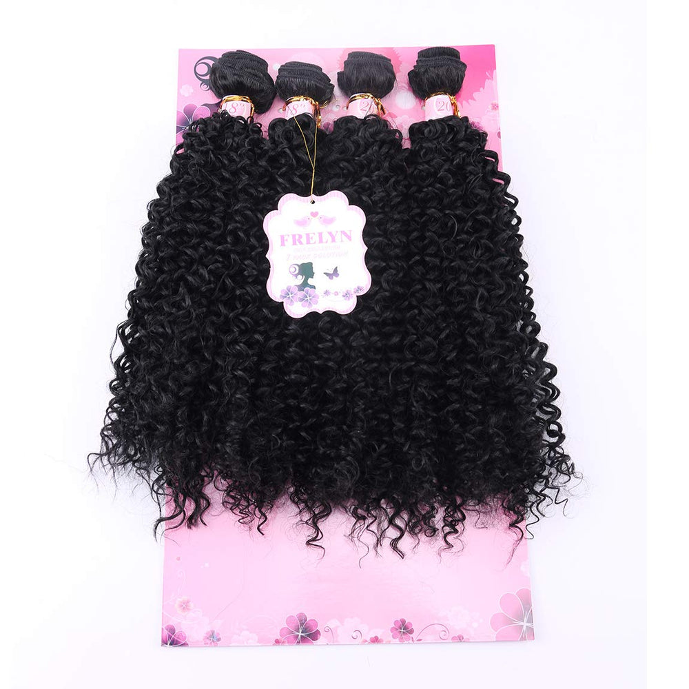 Frelyn Kinky Curly Bundles heat compatibility demonstrates styling versatility.