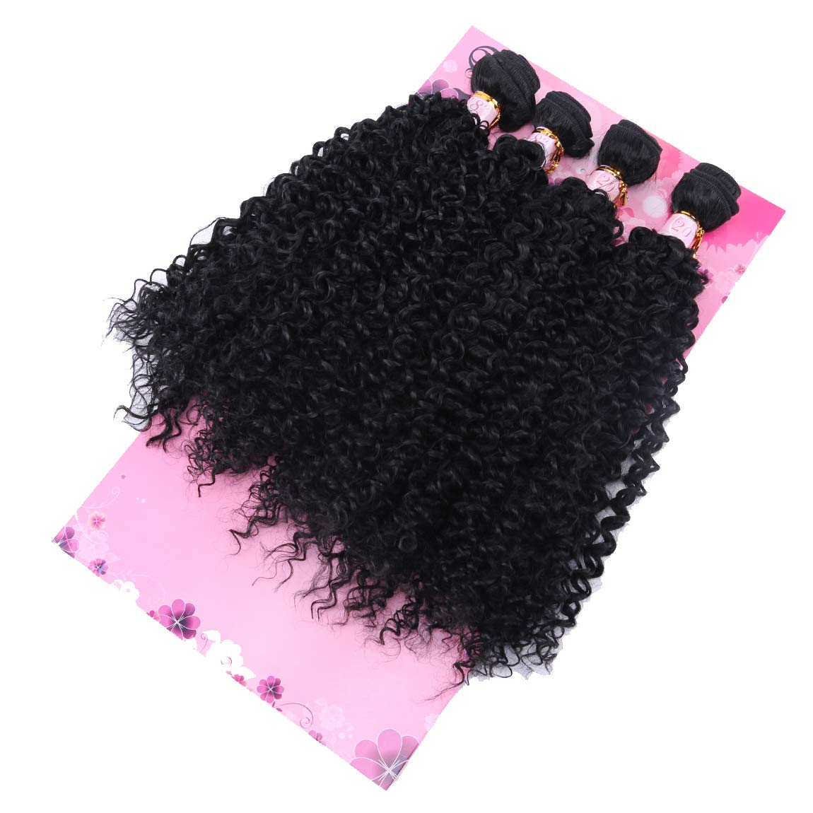Frelyn Kinky Curly Bundles weft detail shows tight, voluminous weave.