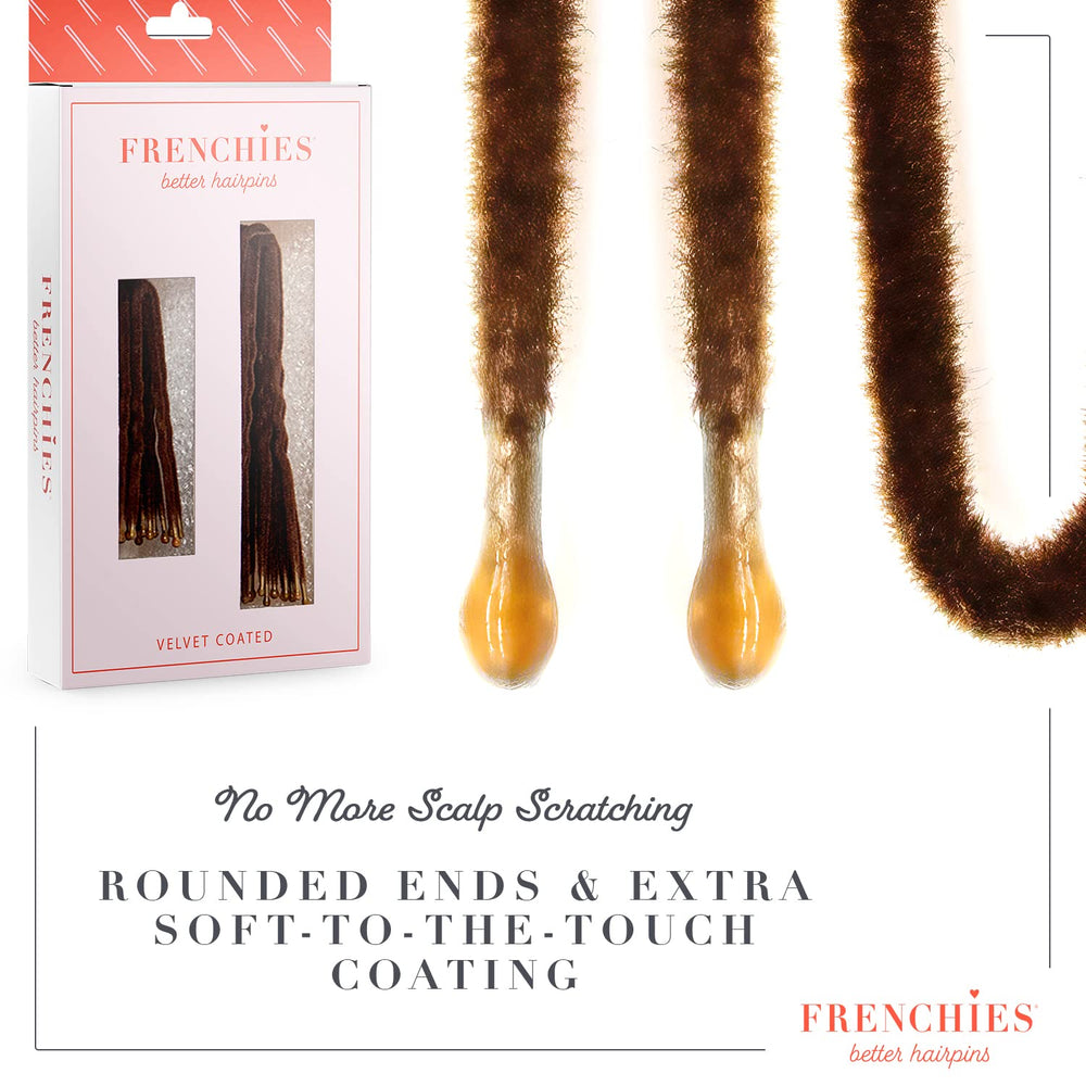 Frenchies horquilla francesa twist con recubrimiento felpado antideslizante.