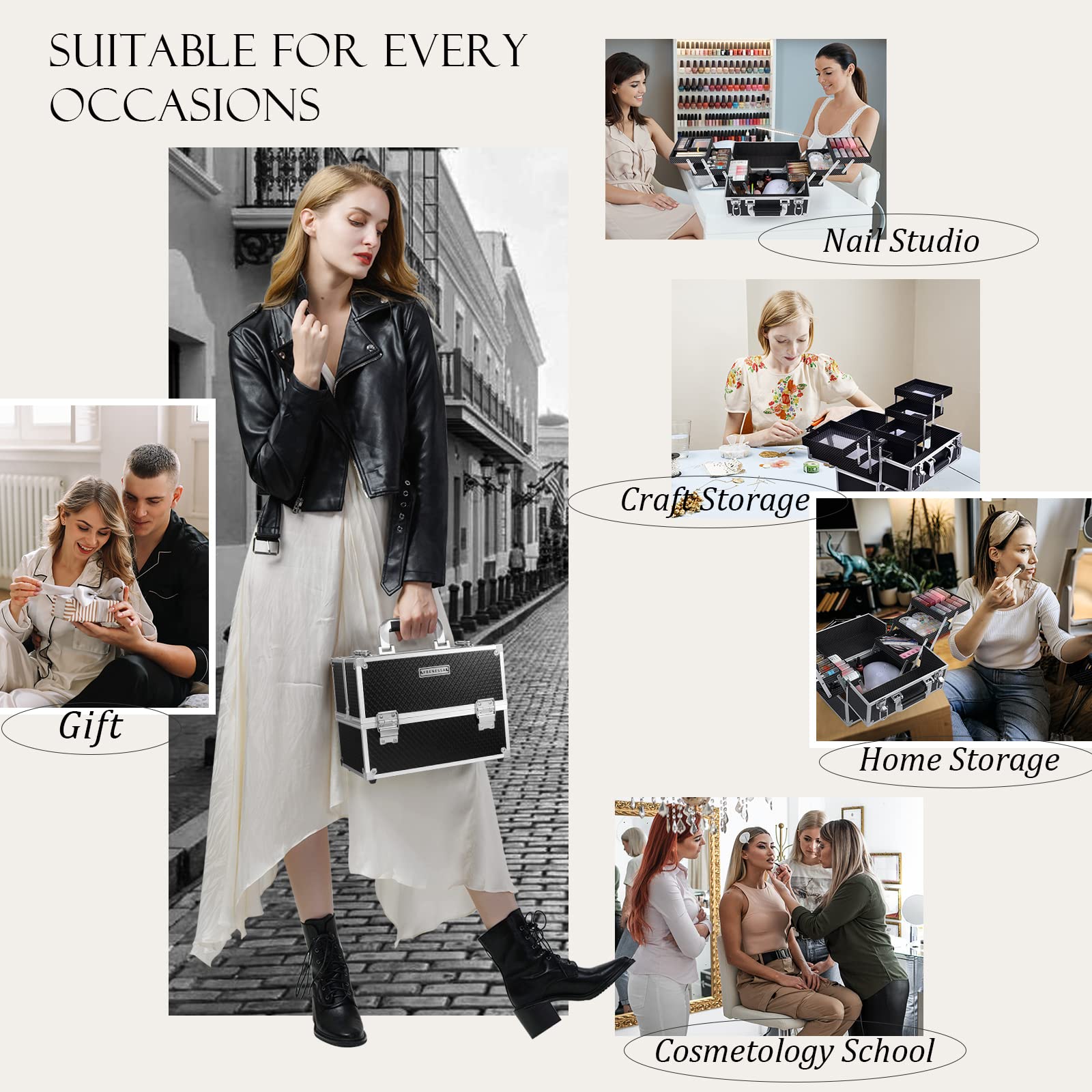 FRENESSA durable construction protects contents from impacts and daily use