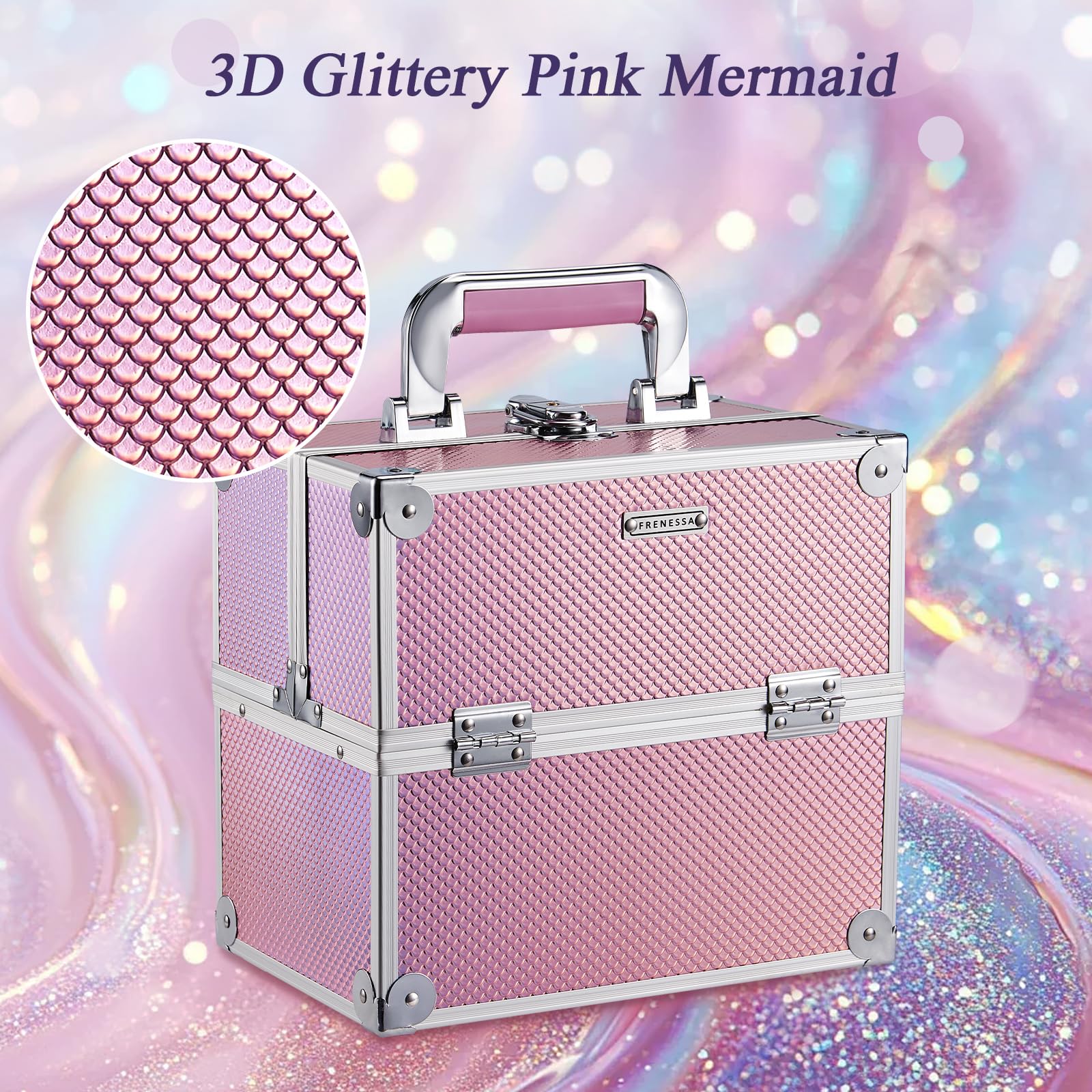 Travel-ready FRENESSA case with compact silhouette and non-slip handle