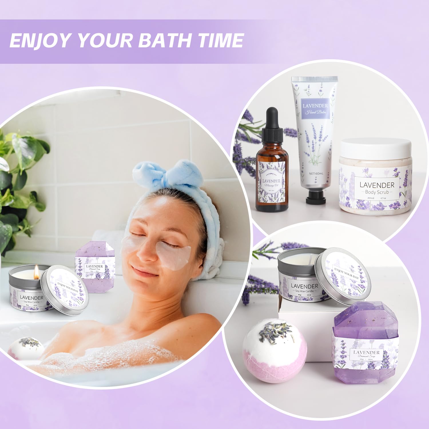 Frerdui Lavender Spa Set hand balm for nourished skin after washing