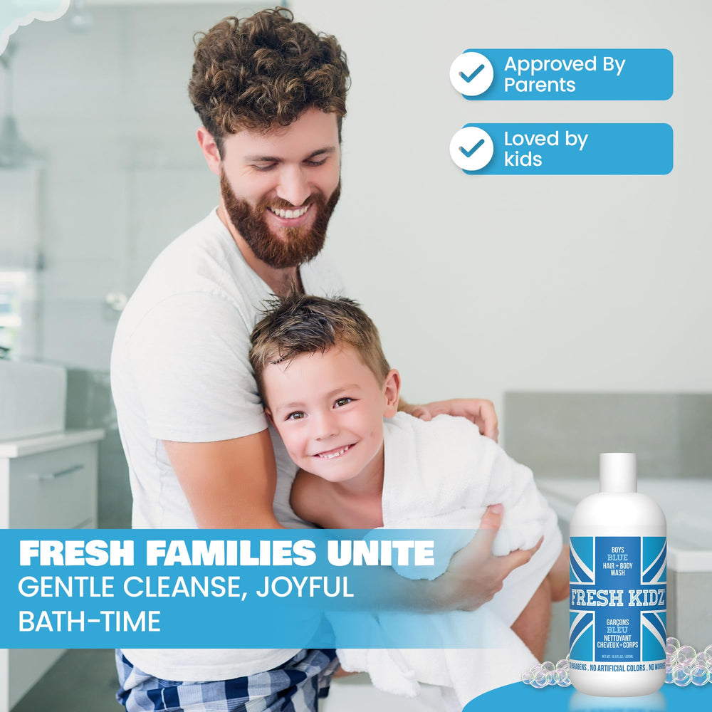 Fresh Kidz hidratación suave que respeta la piel de los niños.