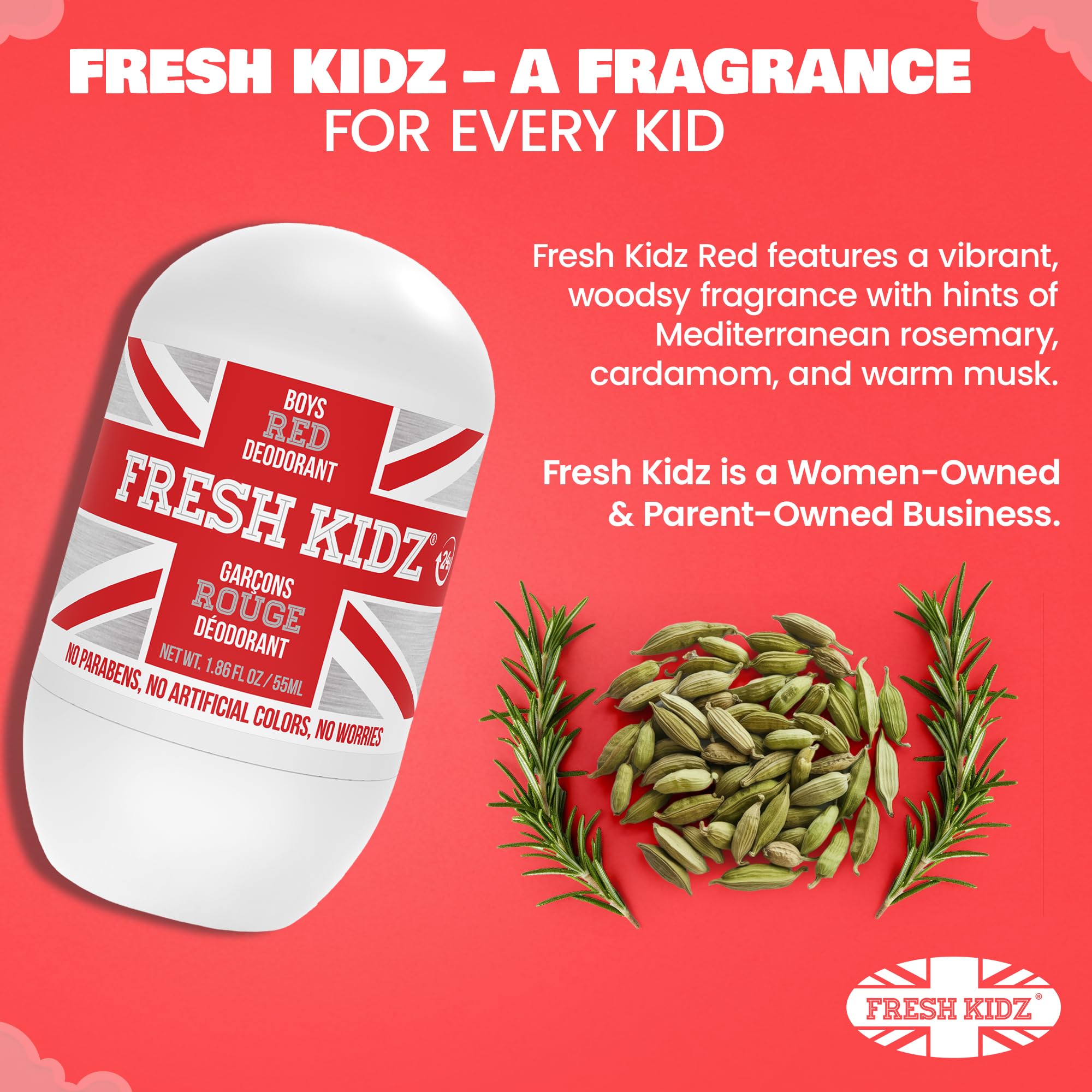 Kid-friendly, gentle formula from Fresh Kidz for daily use.