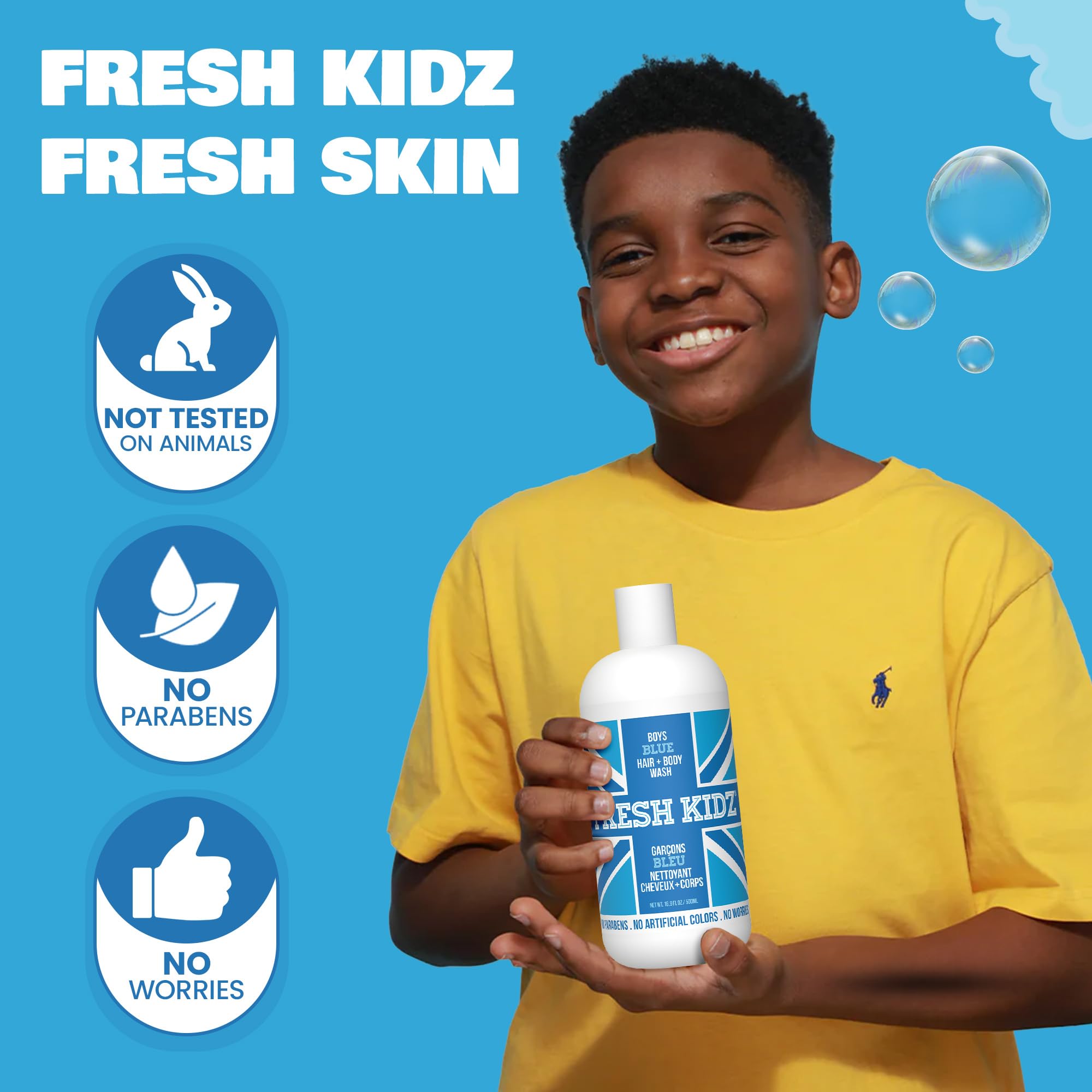 Fresh Kidz sin aluminio, parabenos y colorantes artificiales.
