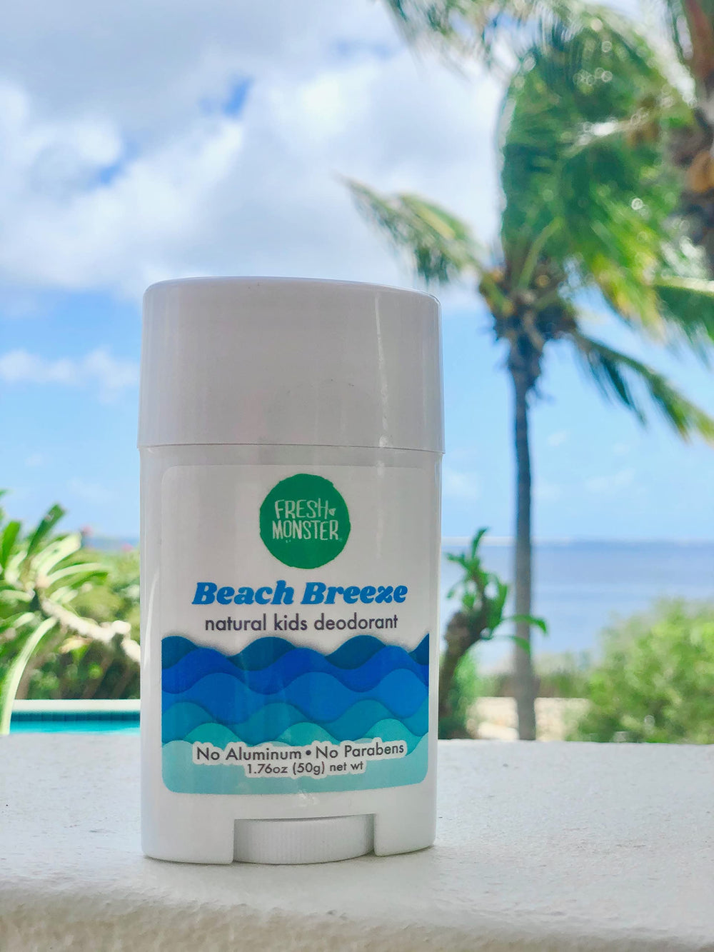 Fresh Monster desodorante para niños: dermatológicamente probado, apto para piel sensible.