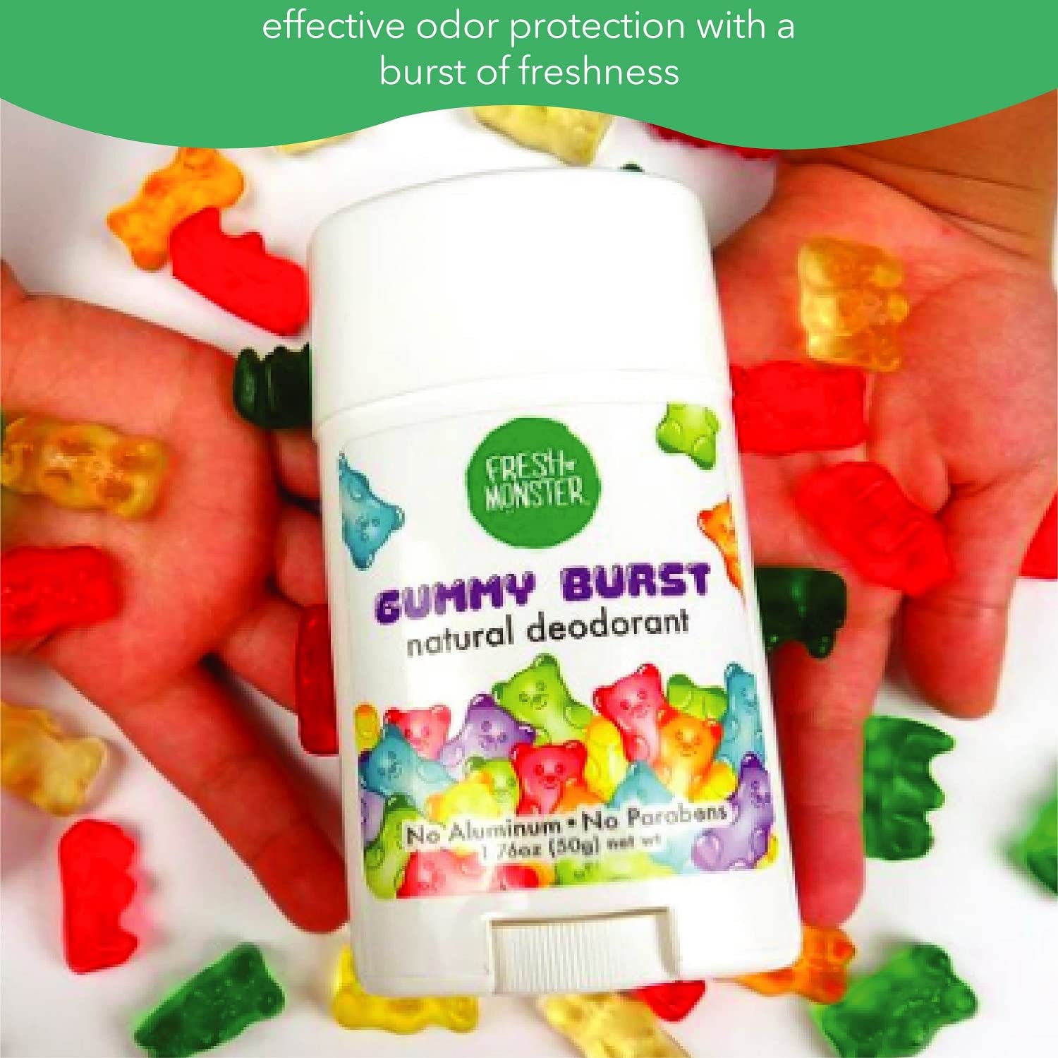 Fresh Monster desodorante para niños, libre de crueldad animal