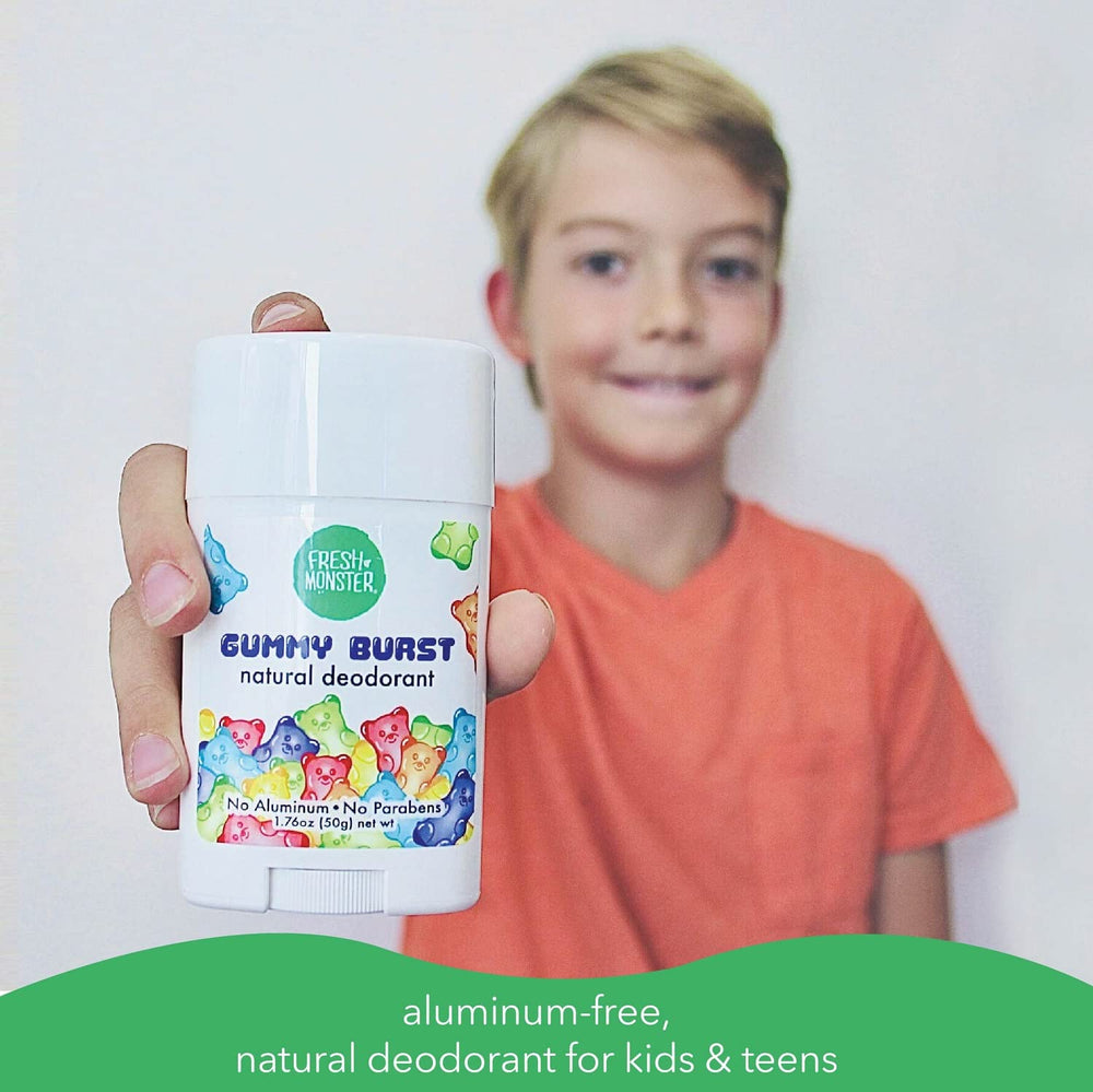 Fresh Monster desodorante para niños, sin aluminio, ideal para piel sensible