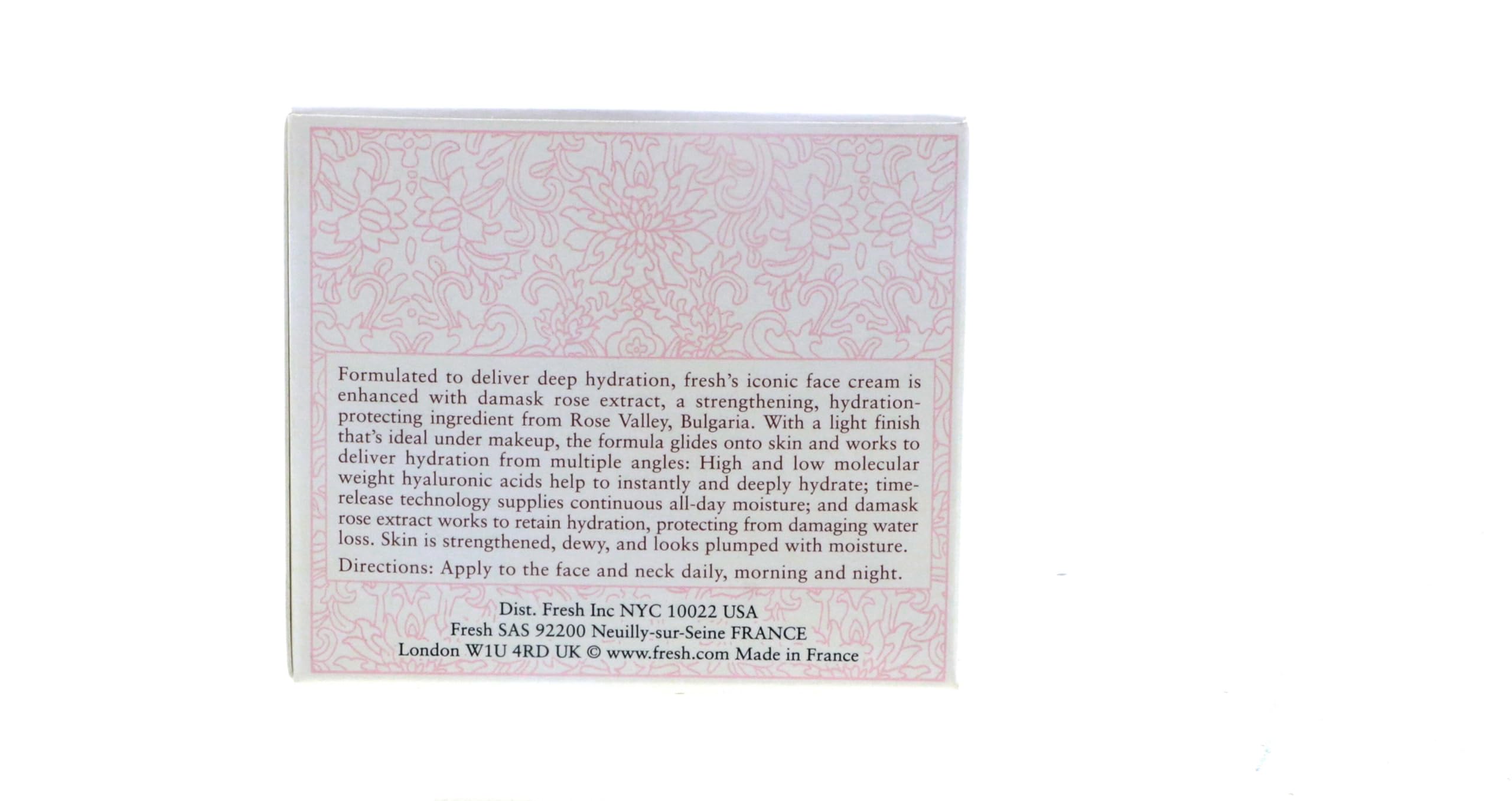 Fresh Rose Deep Hydration packaging front highlights premium skincare.