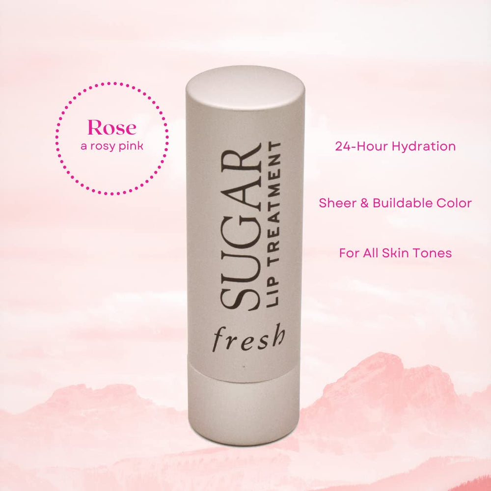 Fresh Sugar Lip Treatment Rose, textura sedosa que hidrata durante el día.