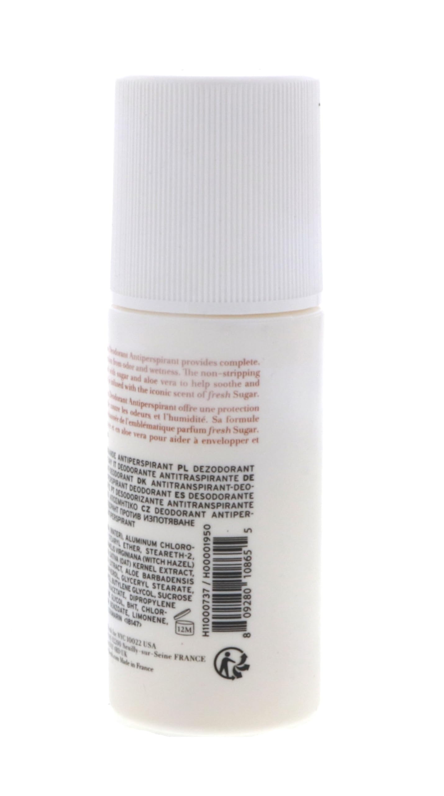Fresh Sugar Roll-On Deodorant scent close-up highlighting unisex fragrance.