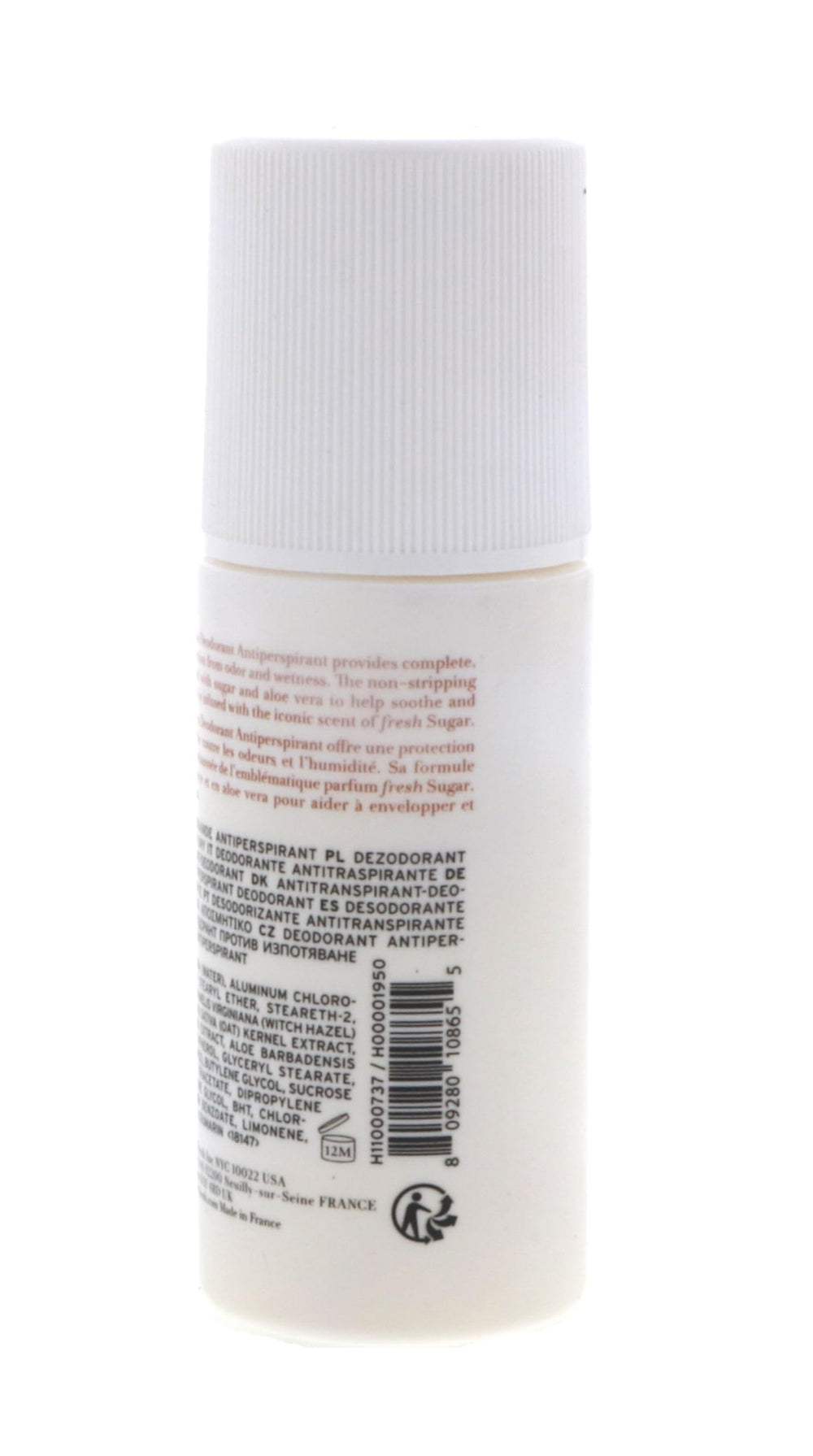 Fresh Sugar Roll-On Deodorant scent close-up highlighting unisex fragrance.