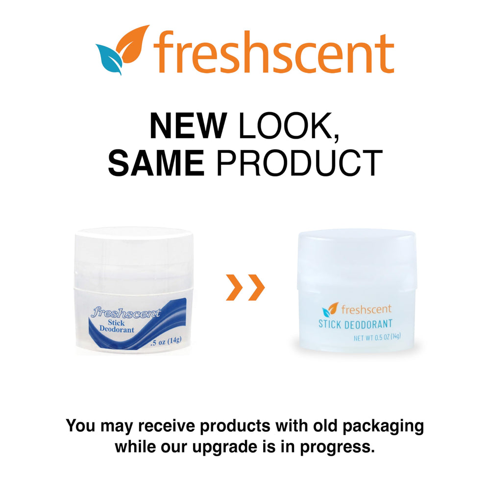 Freshscent 0.5 oz deodorant stick in push-up applicator.