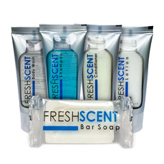 Freshscent shampoo easy twist-off cap for wet-hand access