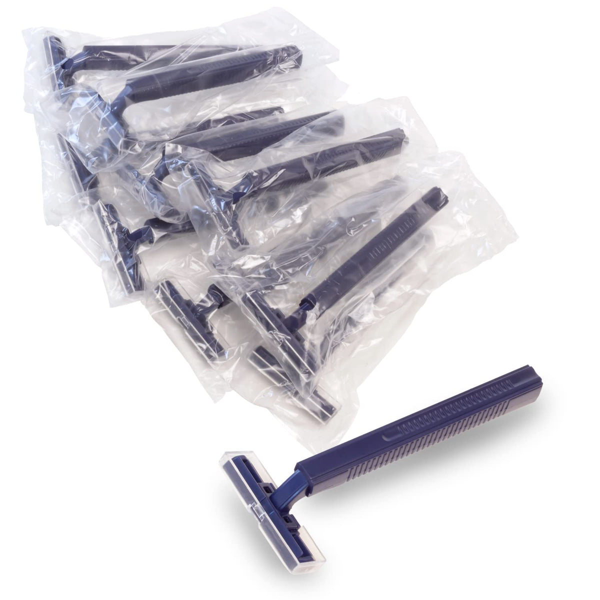 Freshscent twin blade razor, individually wrapped in a 144-pack for bulk orders.