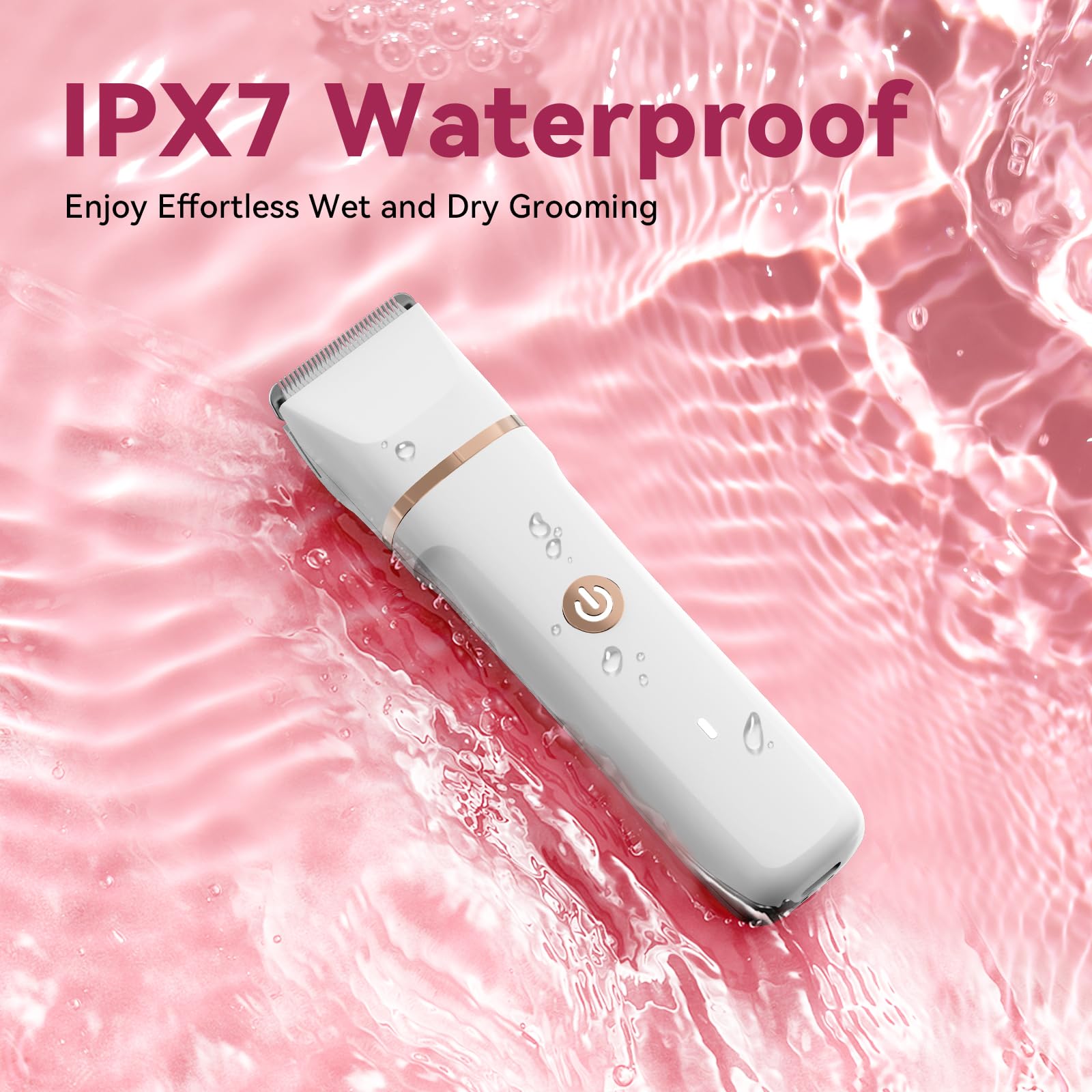 Freyars IPX7 waterproof design allows wet or dry use in shower.