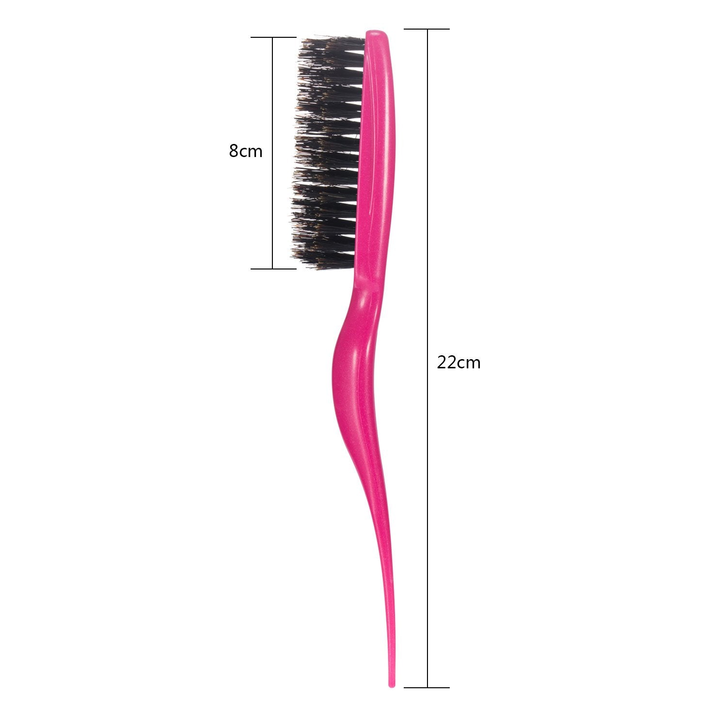 Frienda teasing hair brush in purple minimizes damage for sleek styles.