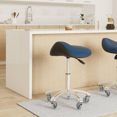 FRNIAMC saddle stool height adjustable for various heights during long tasks.