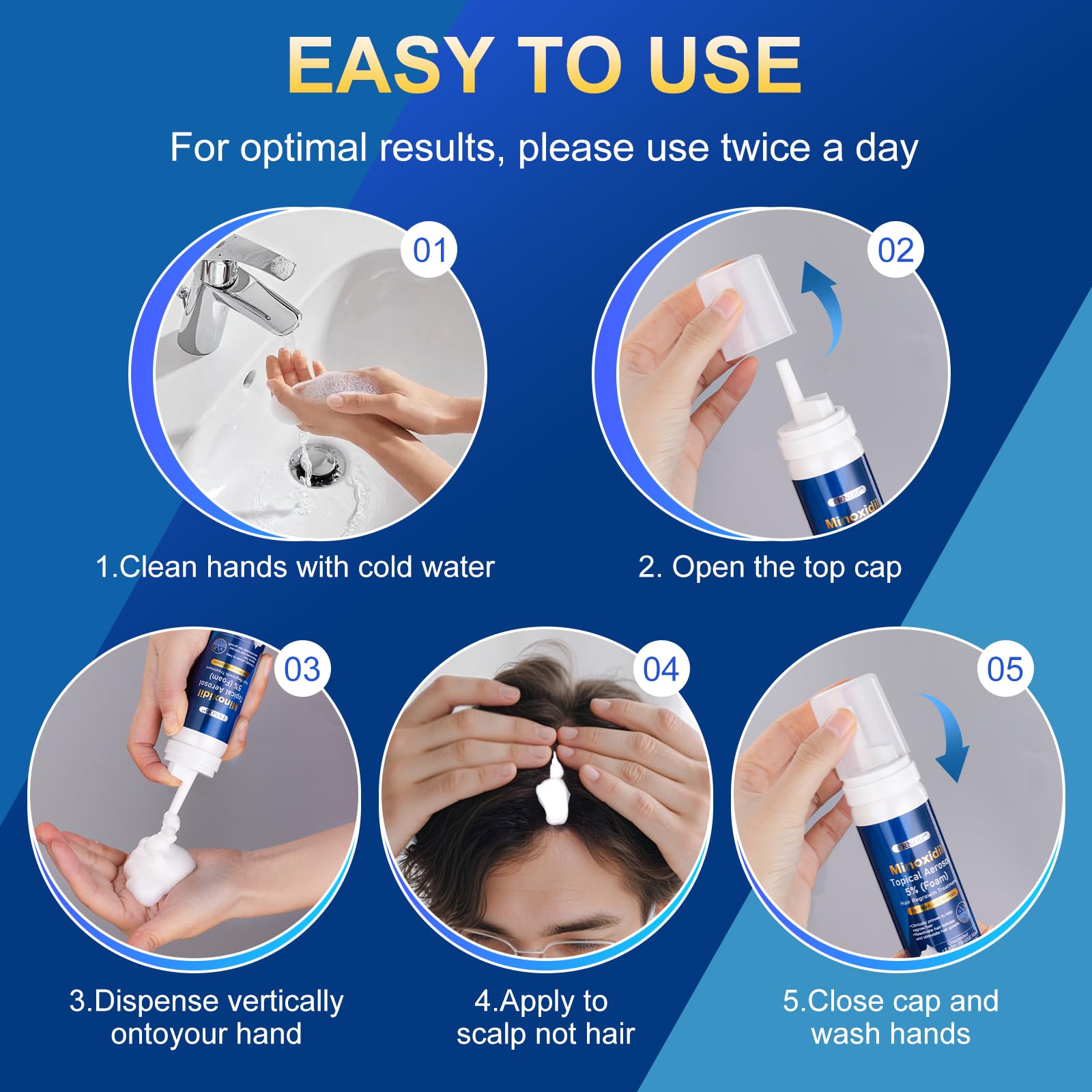 Frnoip Foamy texture closeup highlights lightweight, fast-absorbing formula