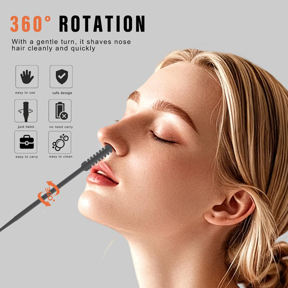 FROADB nose trimmer includes cleaning brush for easy maintenance.