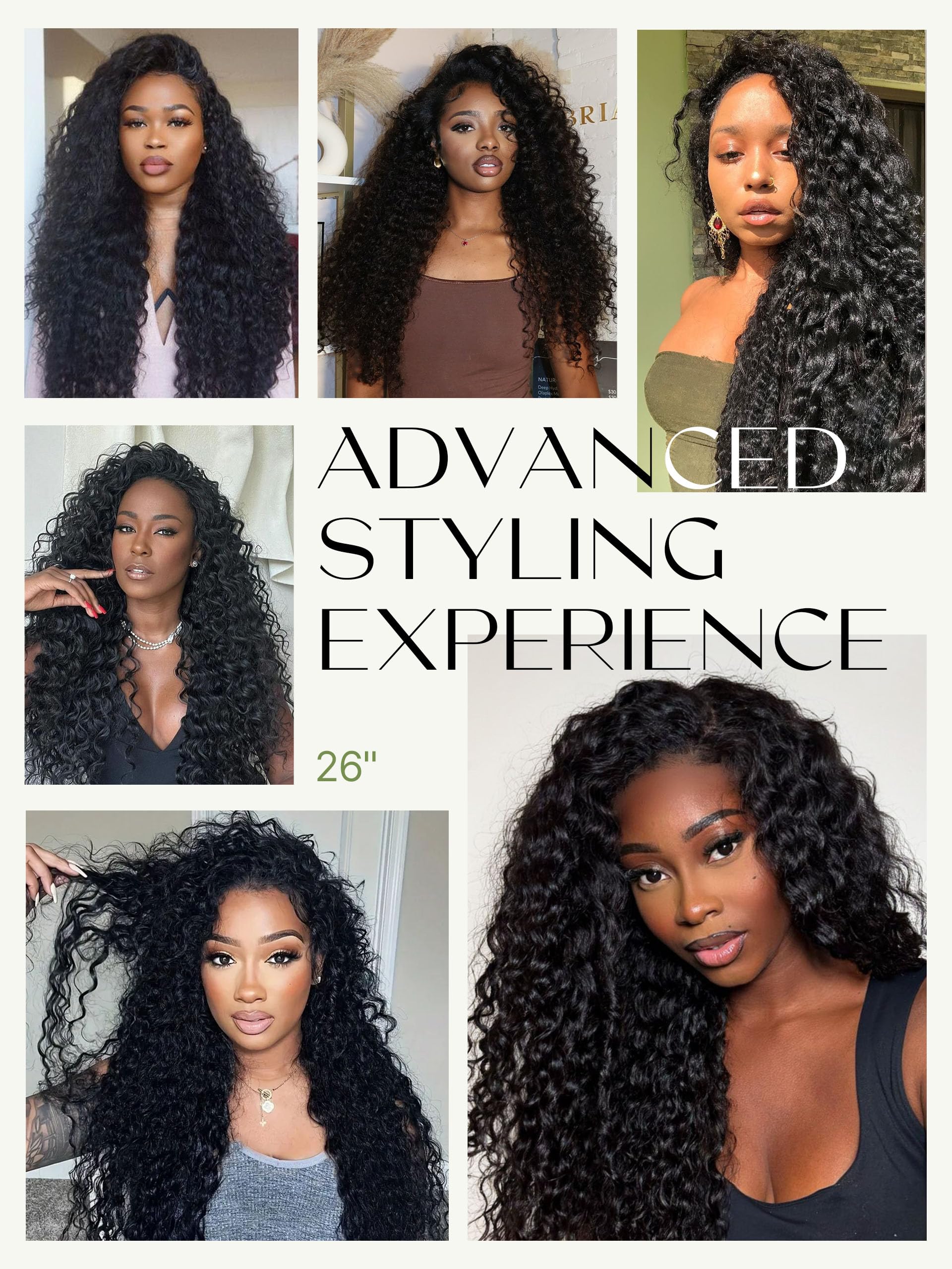 Frodio Curly Half Wig provides 200% density for full, natural volume.