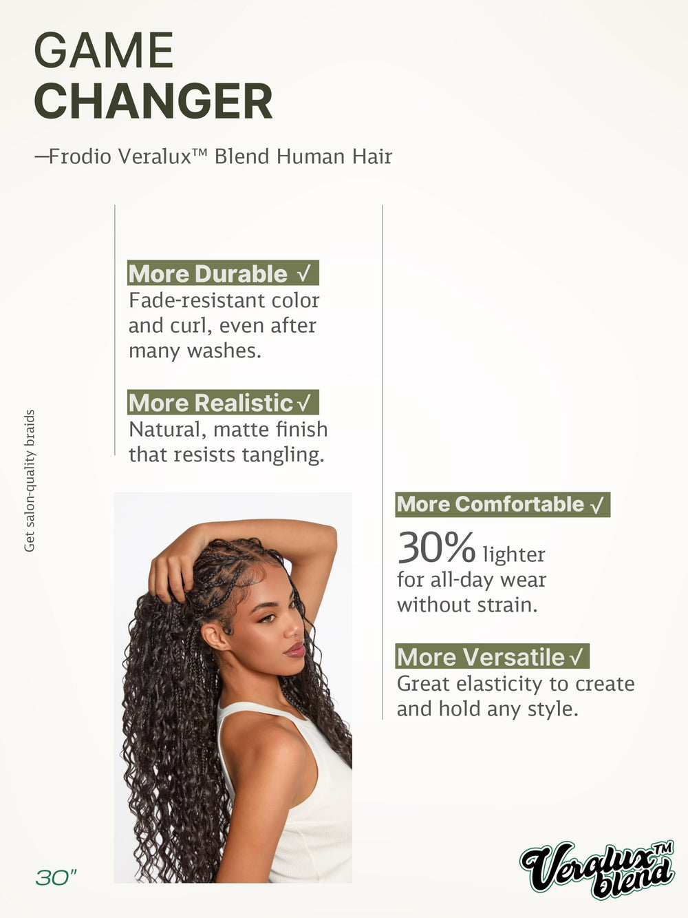 Frodio Veralux pre-plucked hairline for effortless natural beauty.
