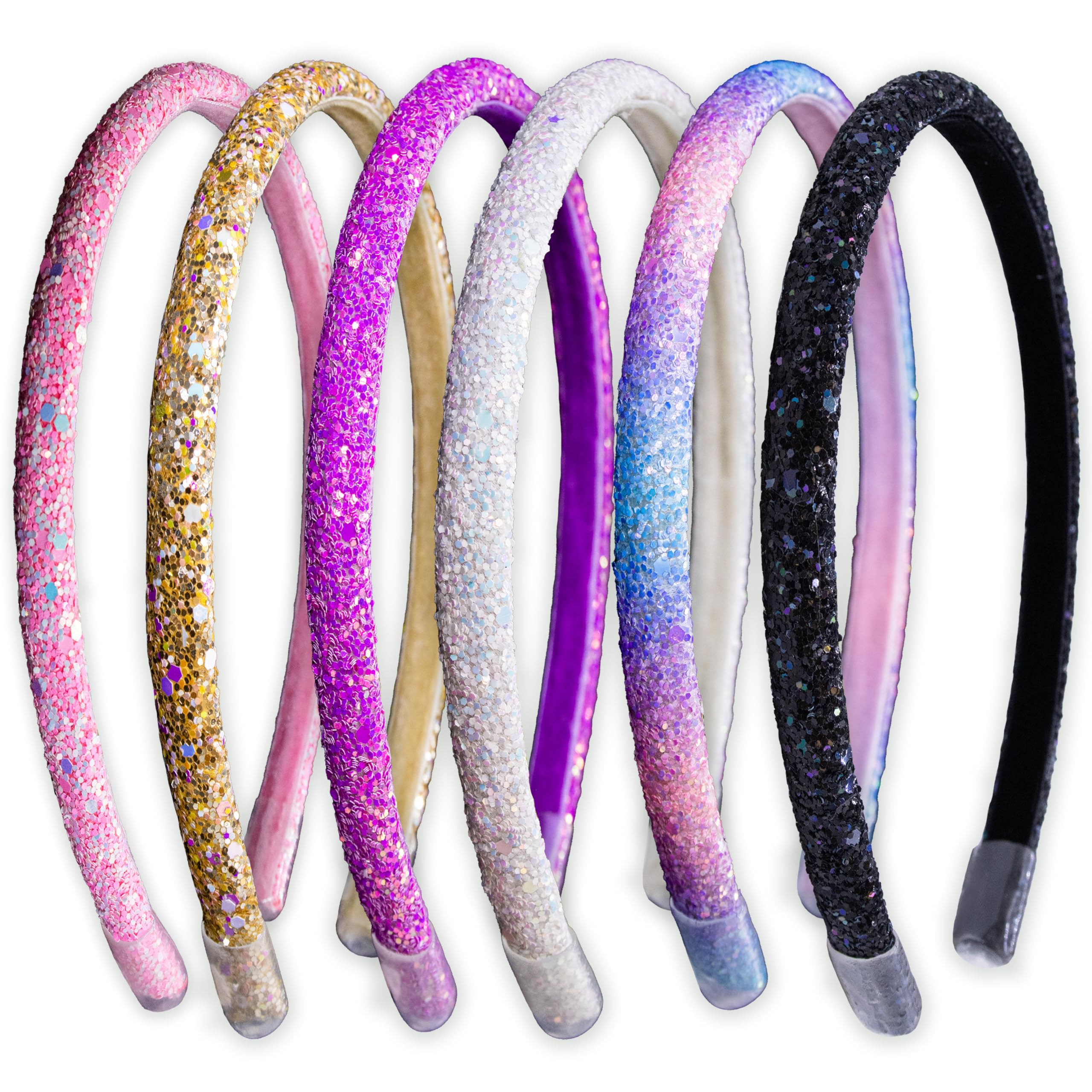 Diadema FROG SAC fina rosa con brillo, ideal para mantener el cabello en su lugar