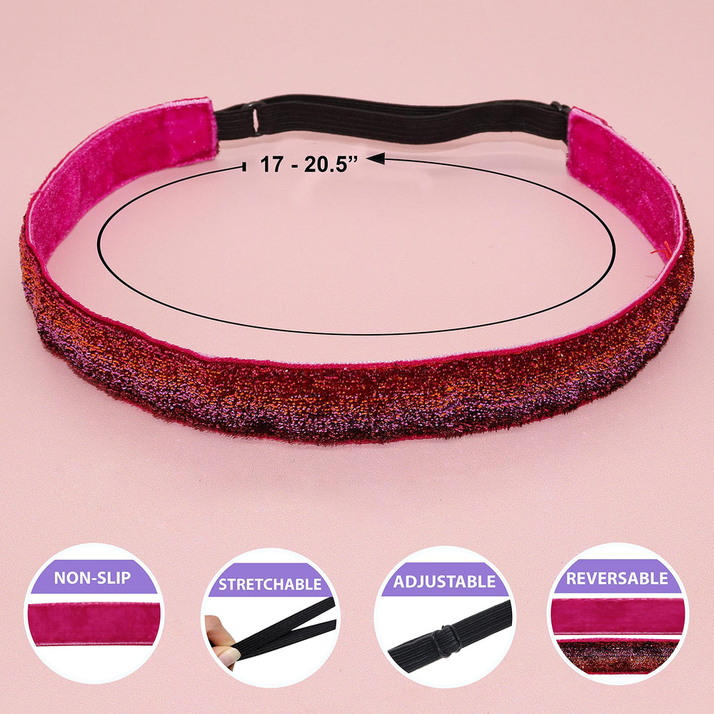 Diadema FROG SAC purpurina para deporte, cabello recogido durante la actividad