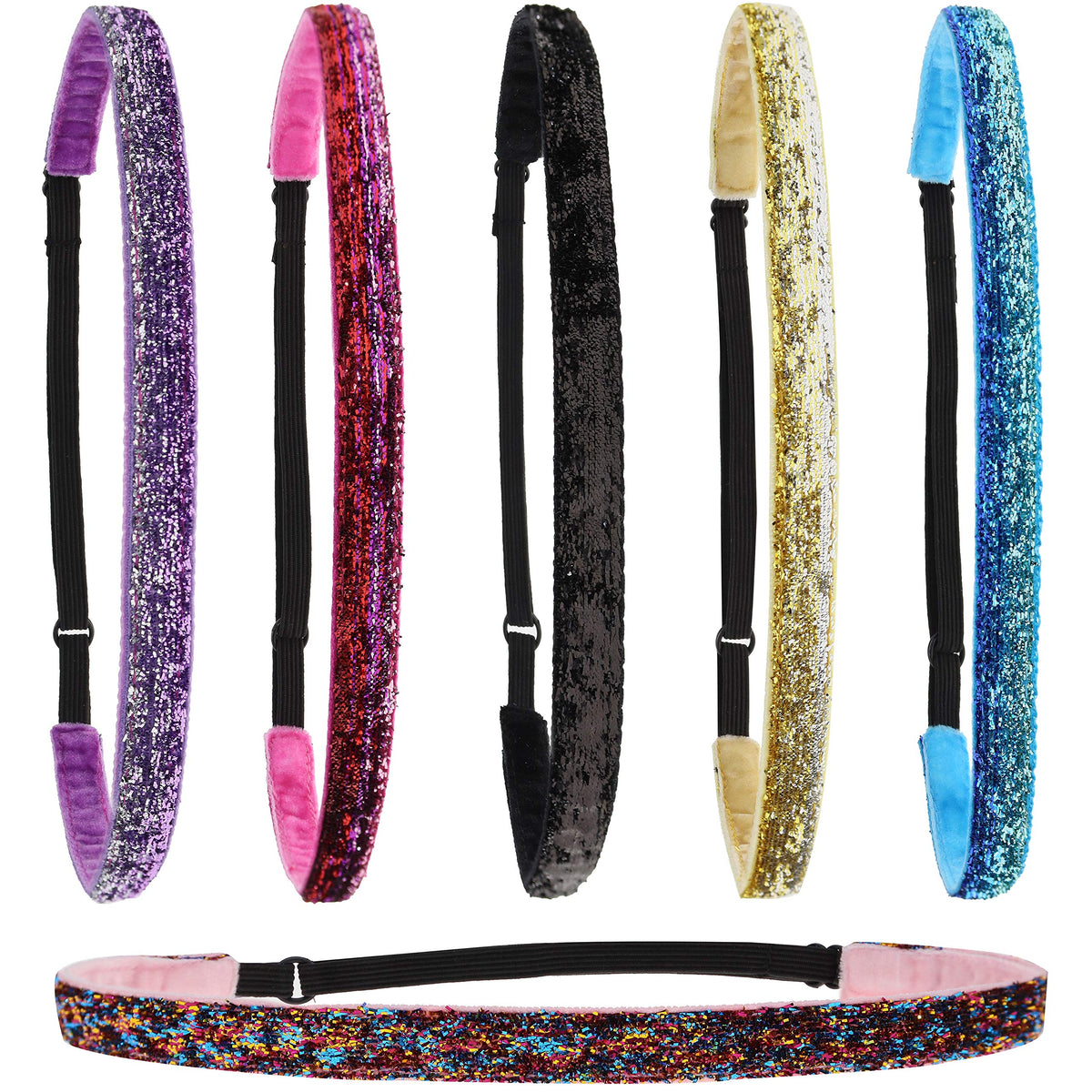 FROG SAC diademas brillantes multicolor para diario, aportan un toque radiante.