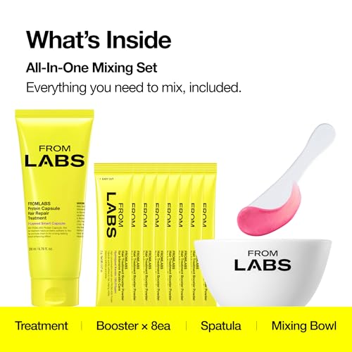 FROMLABS keratin booster powder pack ready for mixing.