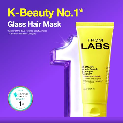 FromLabs Protein Capsule Hair Repair Texture close-up reveals micro-encapsulated actives for smoothness