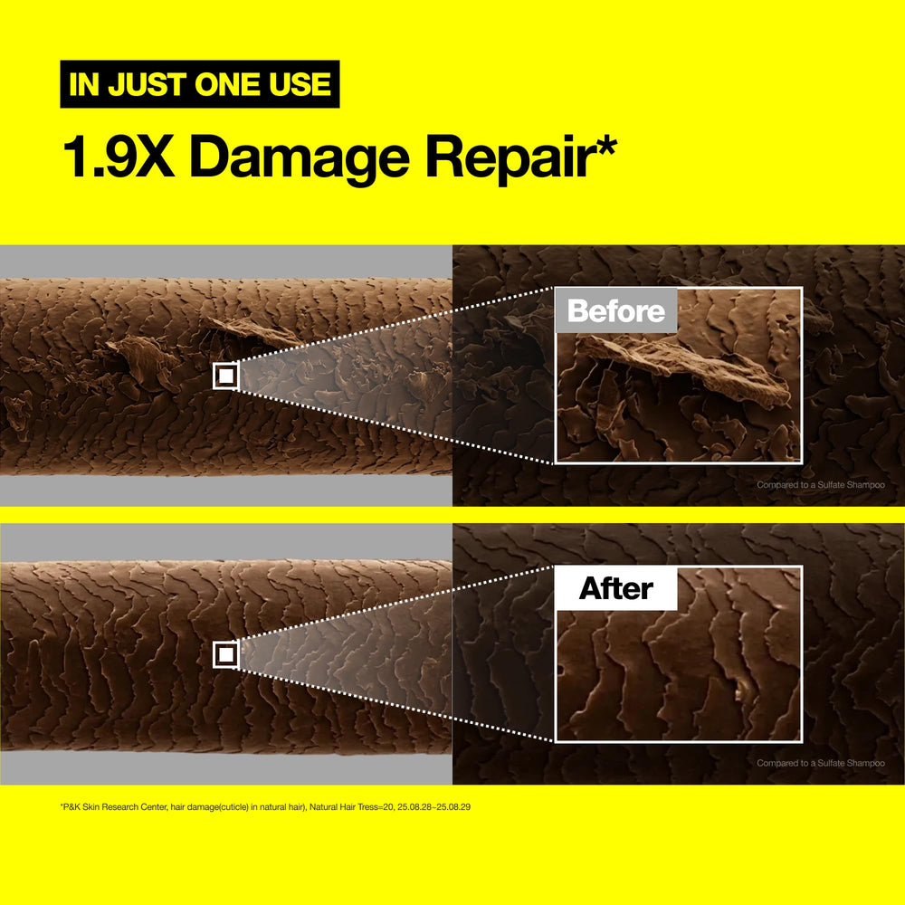 FROMLABS Protein Capsule Shampoo hair repair layers in action during cleansing.