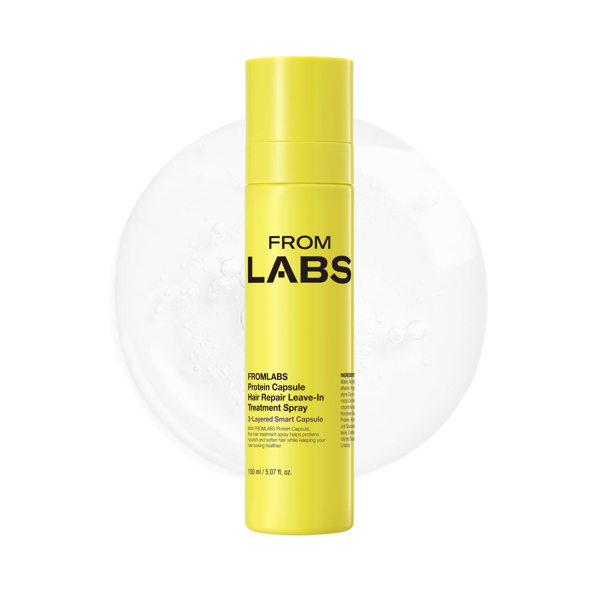 FROMLABS Protein Capsule Leave-In Spray desenreda rápidamente con hidratación ligera.