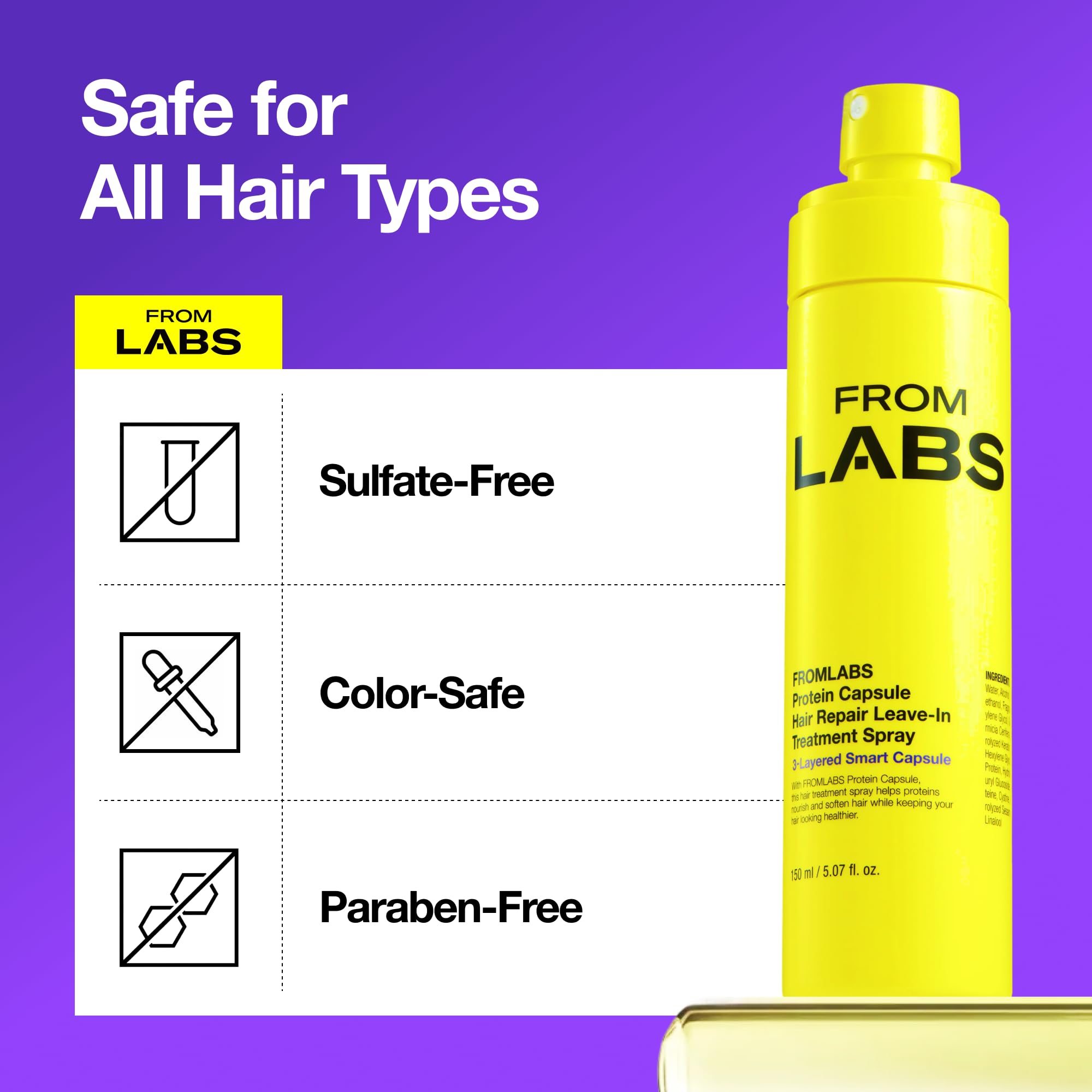 FROMLABS Protein Capsule Leave-In Spray textura ultrafina y ligera.