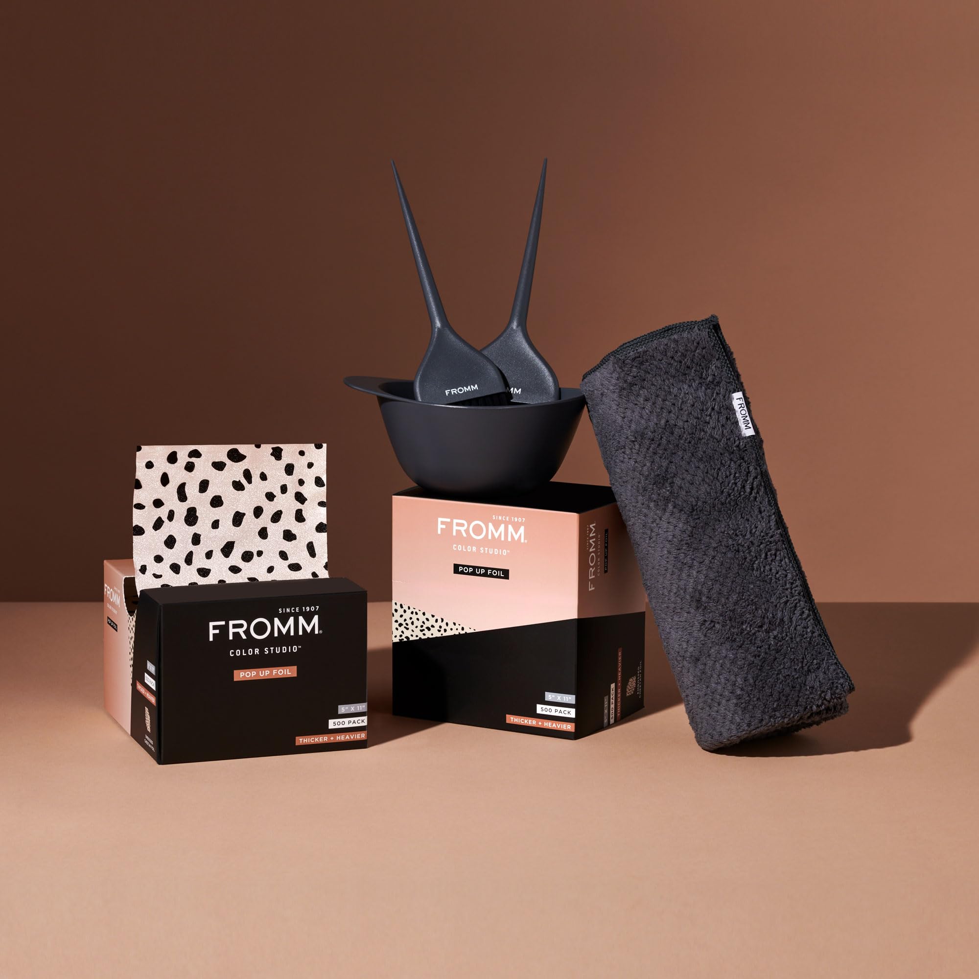 Fromm cheetah print foil adds stylish flair to salon workflows.