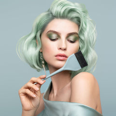 Fromm Color Studio brush with firm bristles for even saturation.