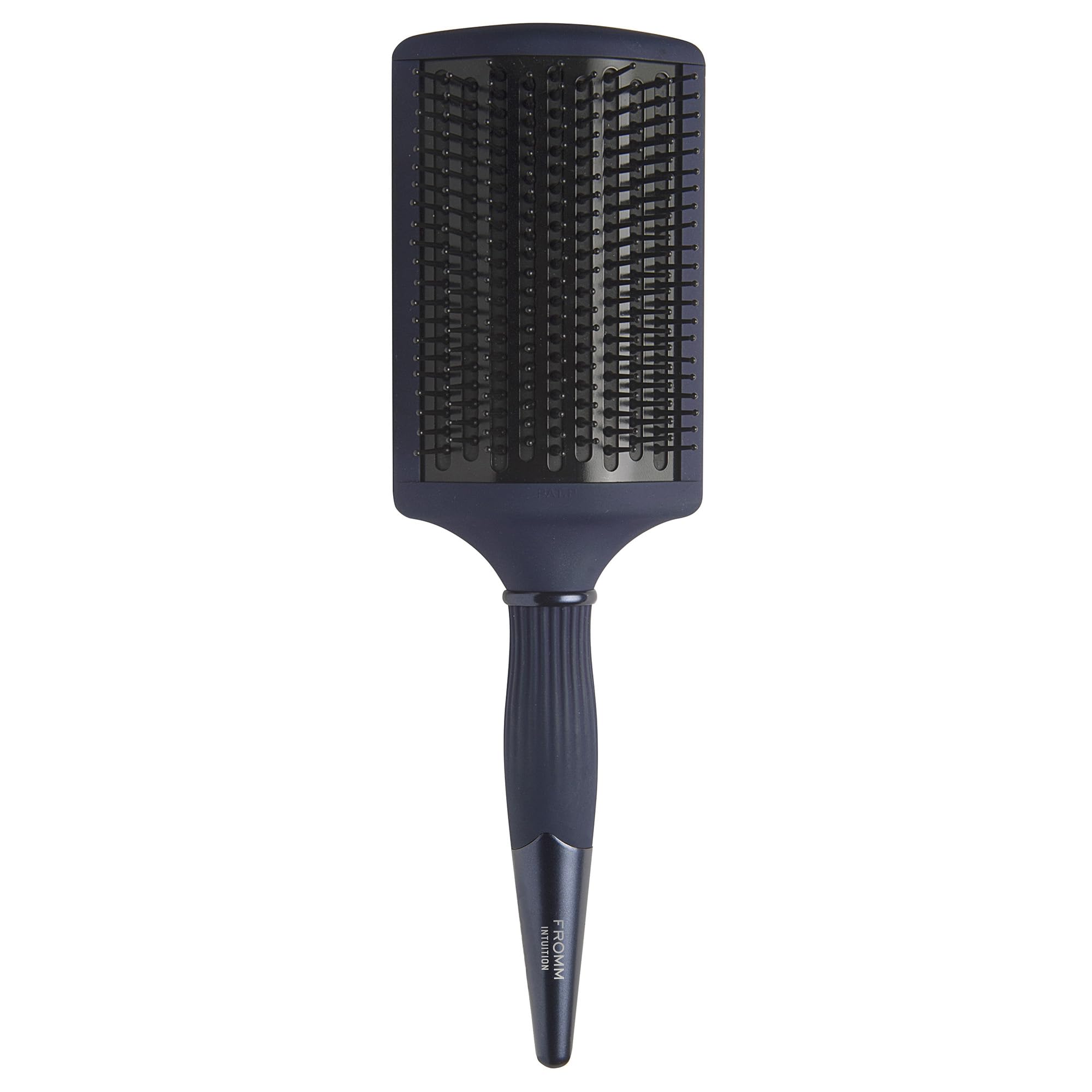 Fromm Intuition ceramic hot paddle brush front view for quick smoothing with broad coverage.
