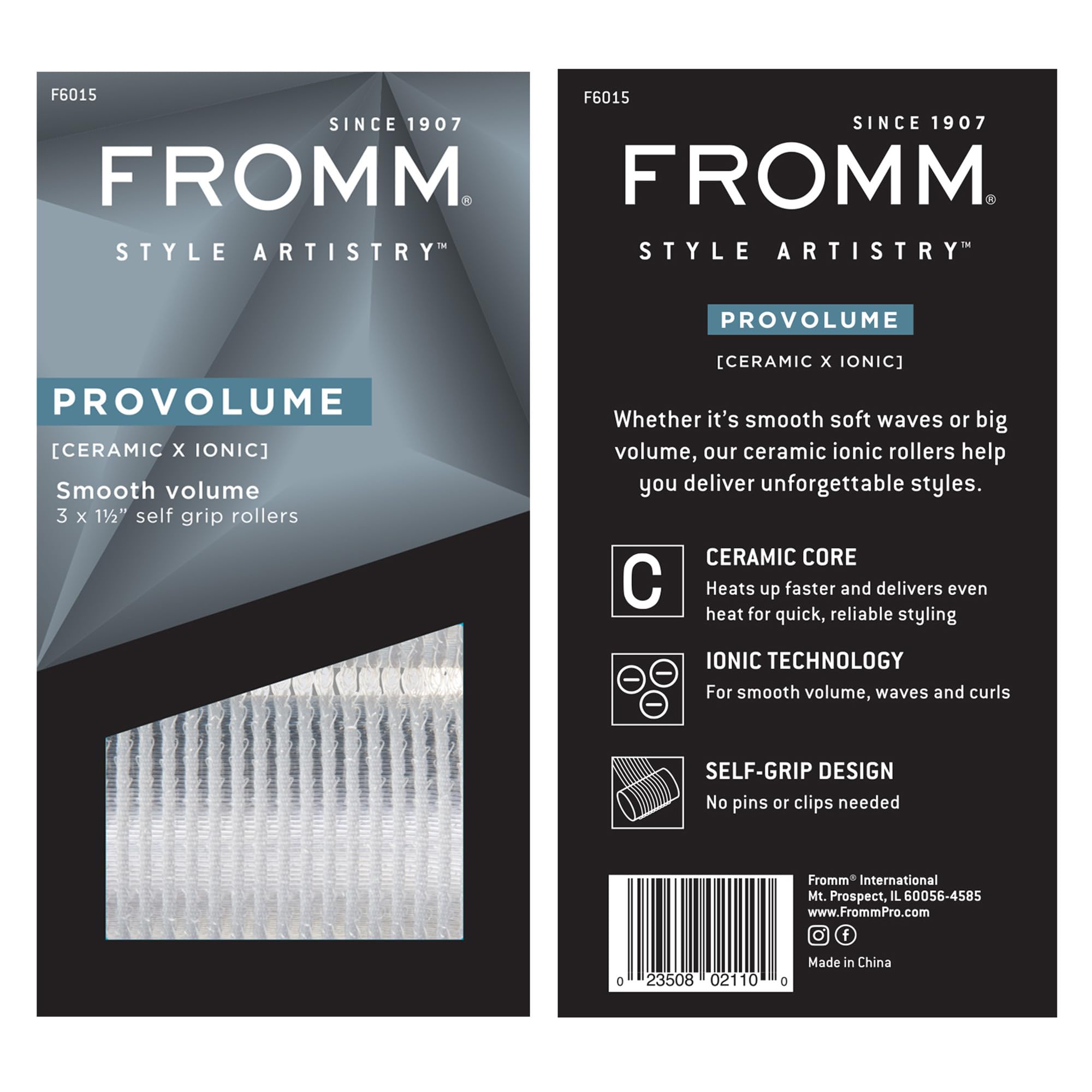 Fromm ProVolume ceramic core delivers even heat and durability.