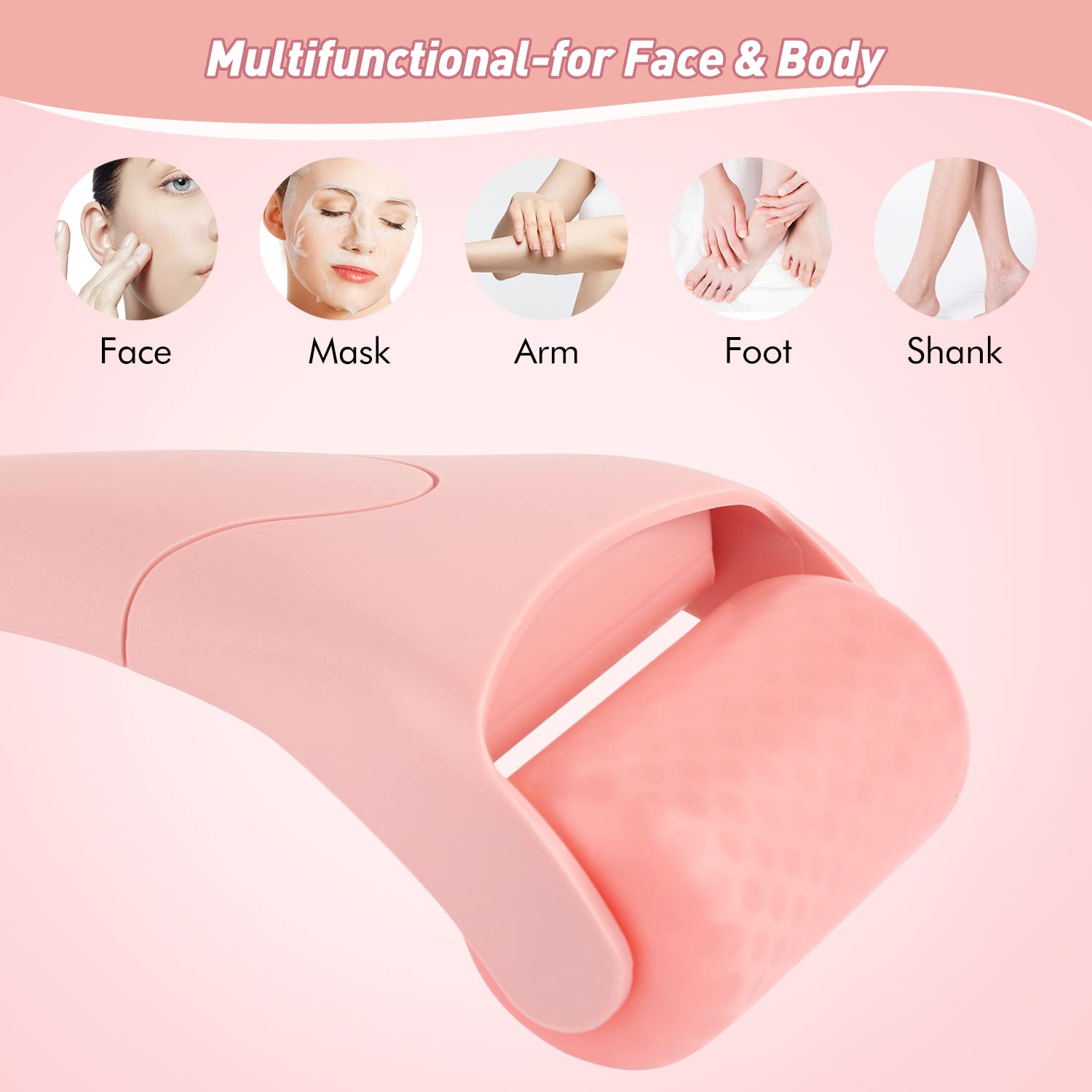 Close-up view of Fronnor Ice Roller showing a smooth, cooling surface for gentle skincare.