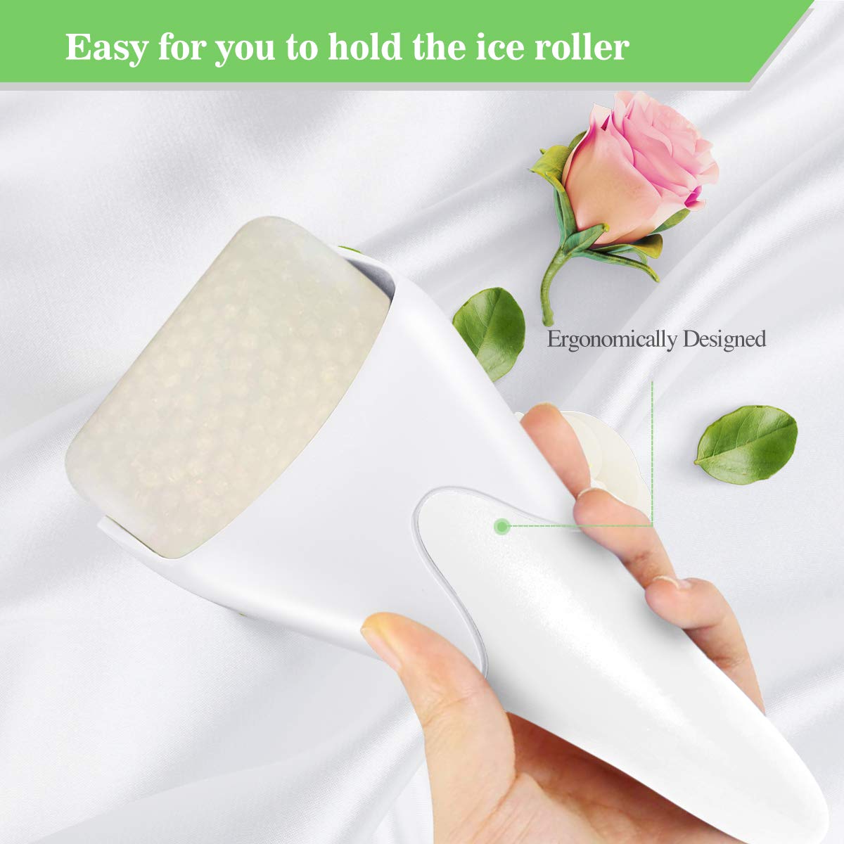 Fronnor Ice Roller cooling therapy; may relieve migraines and facial discomfort.